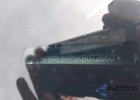 2019 Honda Odyssey Ex-L z USA, uszkodzony, nr VIN 5FNRL6H75KB072660